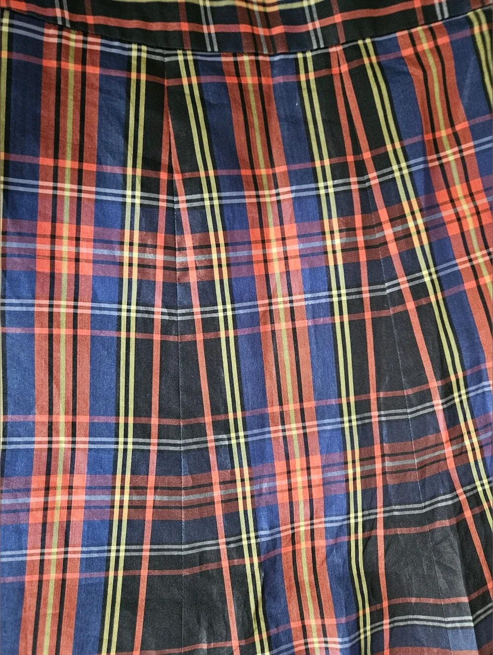 J. CREW Silk Tartan Plaid Box Pleat A-Line Festive & Classic Skirt | SZ 0